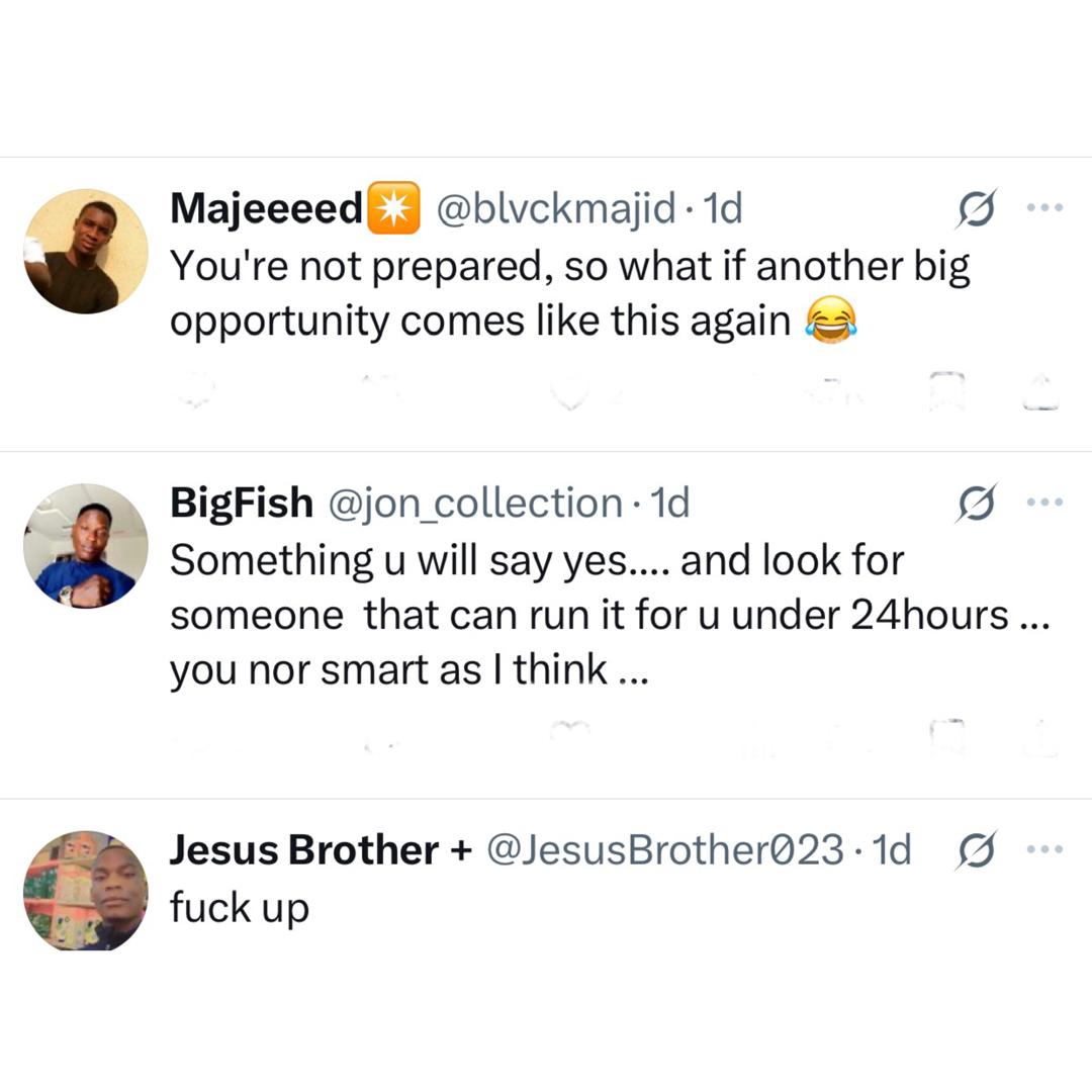 Opinions differ after a fresh graduate admits he doesn't have an international passport when asked by X user